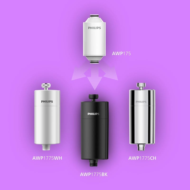 Philips Zuhanyszűrő - Vízszűrő Zuhanyhoz - 1 Filter, Chrome