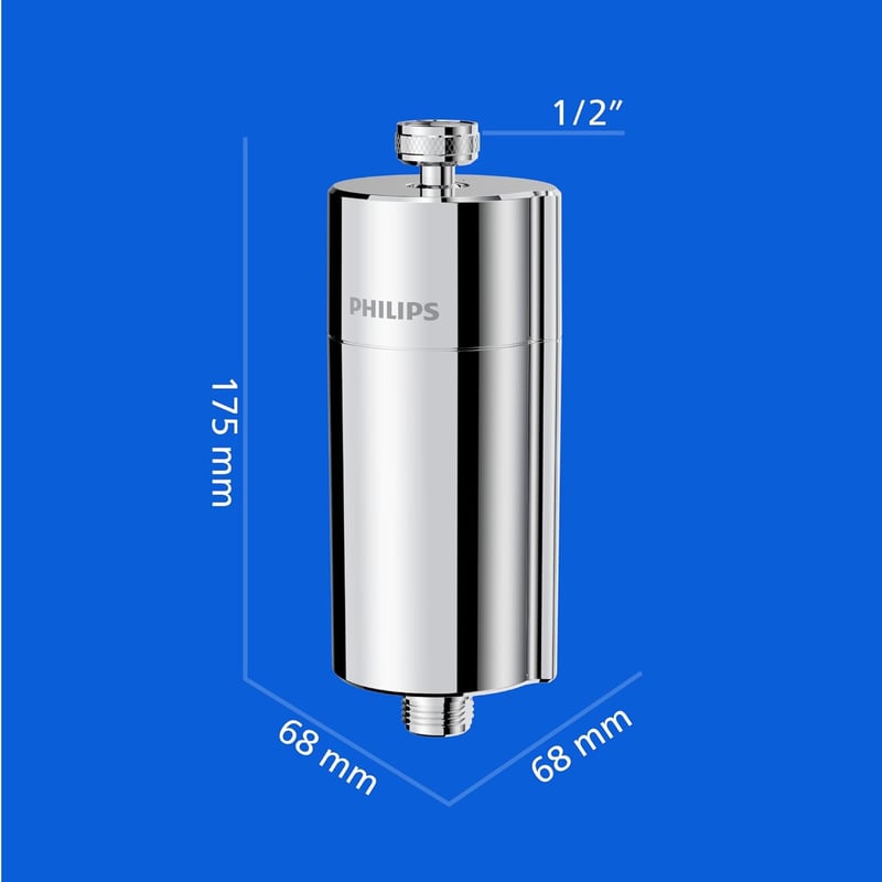 Philips Zuhanyszűrő - Vízszűrő Zuhanyhoz - 1 Filter, Chrome