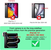 Phimoos 360° Adatvédelmi Képernyővédő Fólia iPad Air 13" M2/M3 Modellekhez - Teljes Fedés, HD Minőség, Karcálló, Buborékmentes, Könnyű Felhe 2