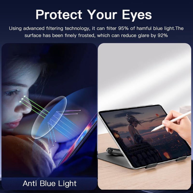 Phimoos 360° Adatvédelmi Képernyővédő Fólia iPad Air 13" M2/M3 Modellekhez - Teljes Fedés, HD Minőség, Karcálló, Buborékmentes, Könnyű Felhe