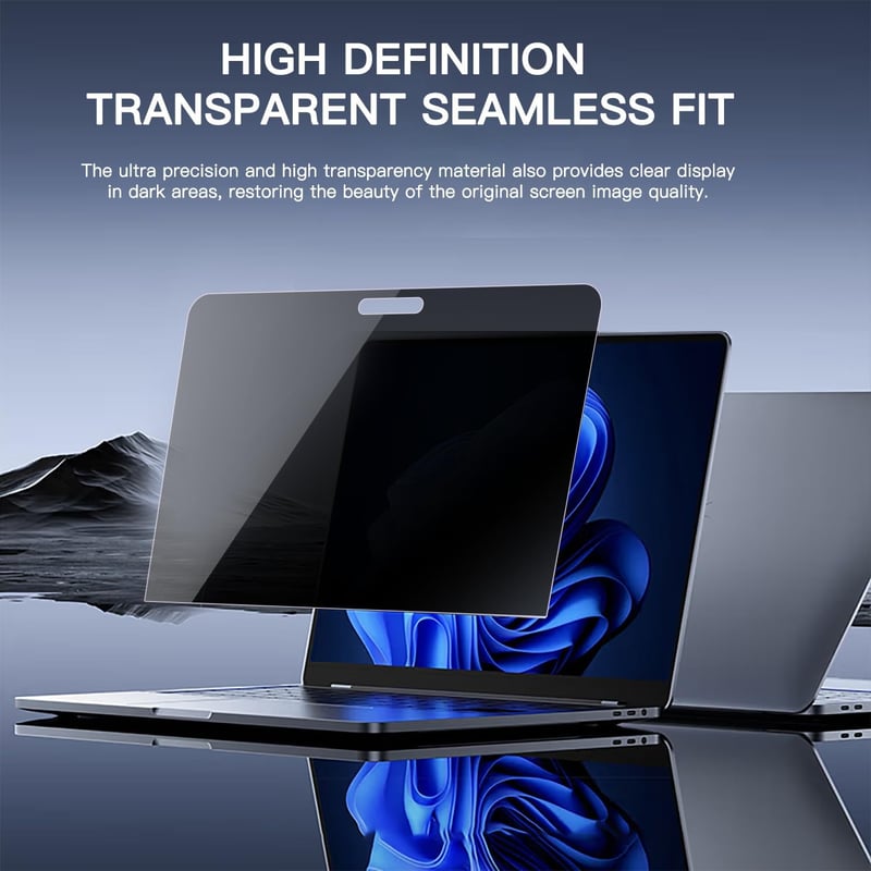 Phimoos 360° Adatvédelmi Képernyővédő Fólia MacBook Air 13.6/13" (2022-2025, M2, M3, M4) - Kékvényfény Szűrő, Ujjlenyomatmentes, Tükröződésg