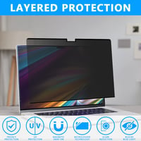 Phimoos MacBook Pro 16" mágneses adatvédelmi képernyővédő - kékfény-szűrős, tükröződésmentes 4
