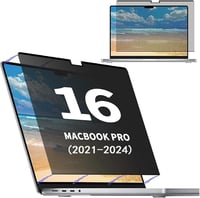 Phimoos MacBook Pro 16" mágneses adatvédelmi képernyővédő - kékfény-szűrős, tükröződésmentes 1