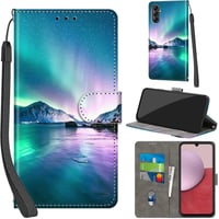 Kožené puzdro na telefón PHINIENLAND pre Samsung Galaxy A14 4G/5G – farba Aurora, s magnetickým zatváraním, priehradkou na karty a funkciou stojana 1