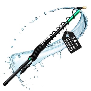 Lance de pulverizare telescopică Phoenix 5,4 m – Compatibilă cu Pro Sprayer, Dorsal și Gladiator – Pentru curățarea acoperișurilor, fațadelor și grădinilor, Fe