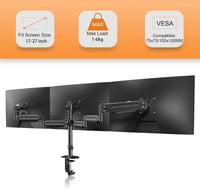 Pholiten MD8003 hármas gázrugós monitorkar asztali tartó, 17-27", max. 6 kg/kar 3