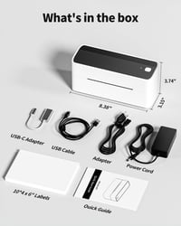 Phomemo Bluetooth Címkenyomtató 4x6 Hőnyomtatós Szállítási Címke Nyomtató eBay Amazon Etsy Shopify Vinted DHL UPS Fekete Fehér 6