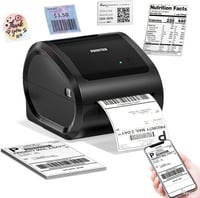 Phomemo D520BT Bluetooth Termál Címkenyomtató 4x6 Szállítási Címkék DHL FedEx Kompatibilis iOS Android Windows Mac 1