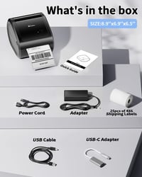 Phomemo D520BT Bluetooth Termál Címkenyomtató 4x6 Szállítási Címkék DHL FedEx Kompatibilis iOS Android Windows Mac 7