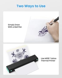 Tattoo prenášací papier Phomemo M08F A4 – balenie 100 listov, papier na prenos tetovacích šablón 5