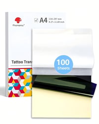 Tattoo prenášací papier Phomemo M08F A4 – balenie 100 listov, papier na prenos tetovacích šablón 1