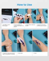 Tattoo prenášací papier Phomemo M08F A4 – balenie 100 listov, papier na prenos tetovacích šablón 6