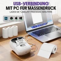 Phomemo M110 Bluetooth címkenyomtató önragadós címkékhez, fehér 8