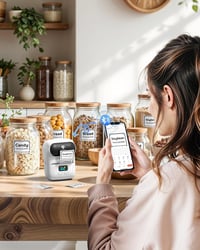 Phomemo M110 Bluetooth címkenyomtató önragadós címkékhez, fehér 5