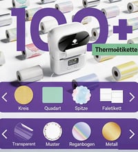 Phomemo M110 Bluetooth címkenyomtató önragadós címkékhez, fehér 6