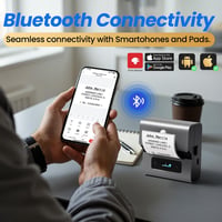 Phomemo M221 Bluetooth Címkenyomtató 3 Tekerccsel - Termikus Nyomtató Barkódhoz 4