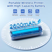 Prenosná termálna tlačiareň Phomemo M834 A4, bez atramentovej kazety, Bluetooth, kompatibilná so systémami Android a iOS, 300 DPI, A4 (210x297 mm) a 80 mm 6
