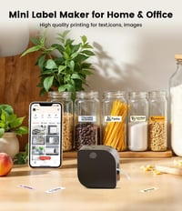 Phomemo P12 Mini Bluetooth címkenyomtató szett 3 tekerccsel, öntapadós termékek, iOS Android 3