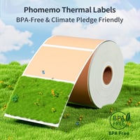 Phomemo színes öntapadós hőcímke tekercs 40x30 mm - 6 tekercs (230 db/tekercs) 4