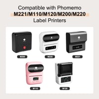 Phomemo színes öntapadós hőcímke tekercs 40x30 mm - 6 tekercs (230 db/tekercs) 3