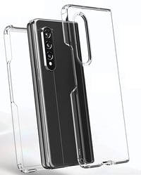 Husă PHONILLICO pentru Samsung Z Fold 4 - Husă de protecție transparentă din silicon TPU, rezistentă la șocuri, ultra-subțire pentru telefonul Samsung Galaxy Z Fold 4 4
