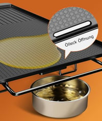 Phönix Germany SG101P elektromos asztal grill 1300W 6