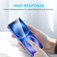 Phoona 2 ks tvrdené sklo na iPhone 16, tvrdosť 9H, 0,33 mm, HD priehľadné, odolné voči poškriabaniu, fólia bez bublín 7