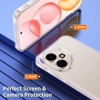 Priehľadný TPU silikónový kryt na Honor 400 5G + 2 ks tvrdené sklo 4
