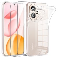Priehľadný TPU silikónový kryt na Honor 400 5G + 2 ks tvrdené sklo 1
