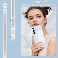 Phoona Samsung Galaxy S24 FE átlátszó TPU szilikon tok + 2 db edzett üveg fólia 6