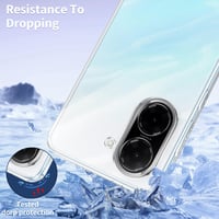 Husă Phoona pentru Xiaomi Redmi A5 4G cu 2 folii de sticlă securizată, carcasă de protecție transparentă, subțire, din silicon TPU, rezistentă la șocuri, anti-zgârieturi și anti-îngălbenire 5