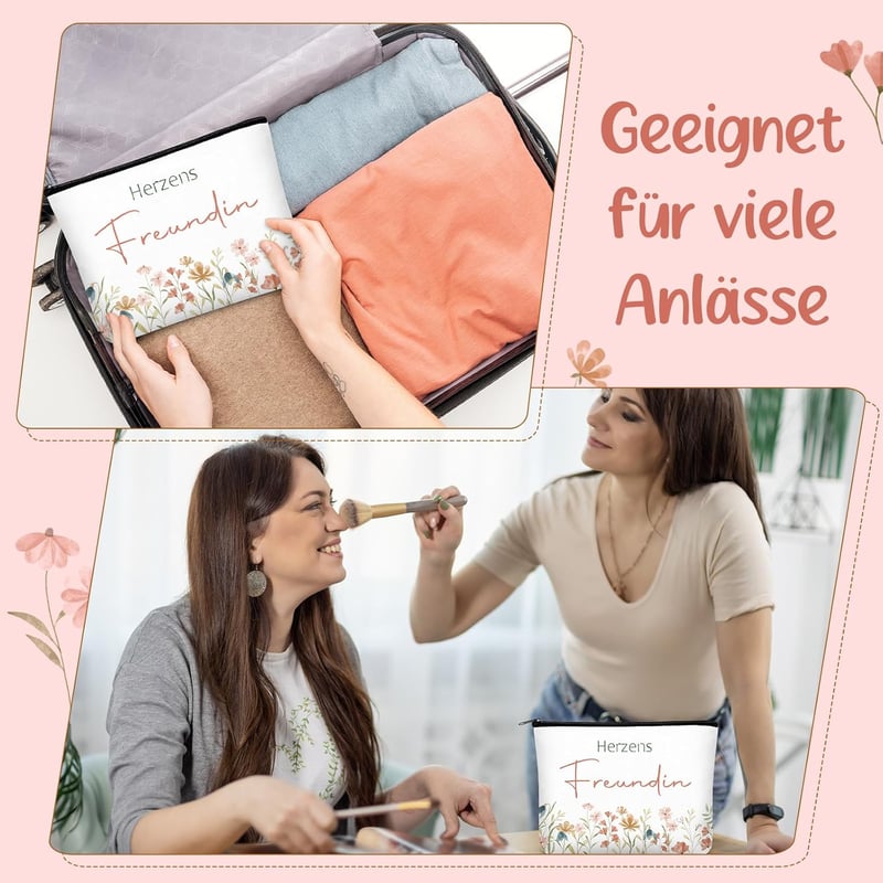 Photect Ajándékszett Nőknek - Kozmetikai Táska, Gravírozott Kulcstartó, Angyalka