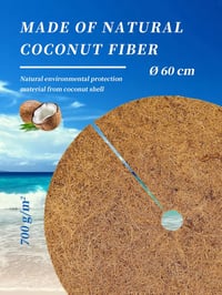 Photener Kókuszrost Növényvédő Takaró - 60 cm Kerek, 4 db-os Csomag, Téli Fagyvédelem, Gyommentesítő, Természetes Anyagból

AI: I've created 2