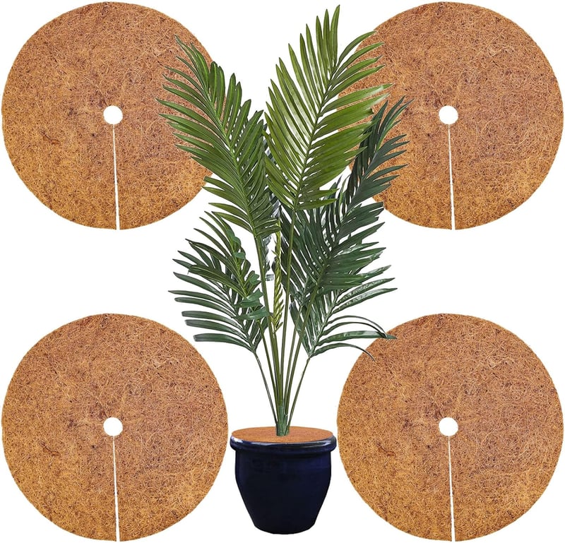 Photener Kókuszrost Növényvédő Takaró - 60 cm Kerek, 4 db-os Csomag, Téli Fagyvédelem, Gyommentesítő, Természetes Anyagból

AI: I've created