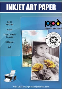 Photo Paper Direct A3 Matt Fotópapír Tintasugaras Nyomtatókhoz - Faldekorációhoz - 340g - 10 Lapos Csomag - Khaki 1