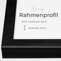 Ramă foto Photoframe4you 33x98 cm, plastic negru, cu sticlă acrilică, ramă foto de perete, format portret vertical 9