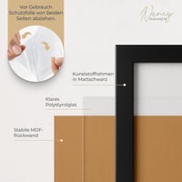 Ramă foto Photoframe4you 33x98 cm, plastic negru, cu sticlă acrilică, ramă foto de perete, format portret vertical 6