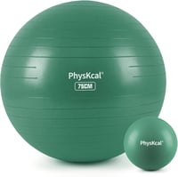 PhysKcal Fitness labda és Pilates labda szett 48-55 cm csúszásmentes ülőlabda jóga tornához irodába világoskék PVC edzőlabda 1