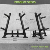 PhysKcal Súlytárcsa tartó 25mm és 50mm tárcsákhoz, 350kg terhelhetőség 5
