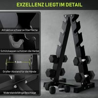 PhysKcal Súlyzótartó Állvány 3-6 Szintes Acél Fitness Rack 4