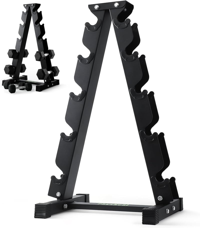PhysKcal Súlyzótartó Állvány 3-6 Szintes Acél Fitness Rack