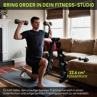 PhysKcal Súlyzótartó Állvány 3-6 Szintes Acél Fitness Rack 7