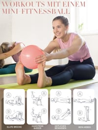 PhysKcal Torna és Pilates Labda Szett, Pattanásbiztos Egyensúly Labda Jóga Otthonhoz 4