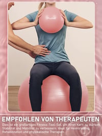 PhysKcal Torna és Pilates Labda Szett, Pattanásbiztos Egyensúly Labda Jóga Otthonhoz 7