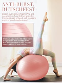 PhysKcal Torna és Pilates Labda Szett, Pattanásbiztos Egyensúly Labda Jóga Otthonhoz 3