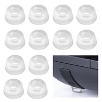 PIANKEKE Amortizoare din Cauciuc Autoadezive Transparente 22 mm, Protecție pentru Picioare de Mobilier, Dulapuri și Mobilier, 20 buc. 1