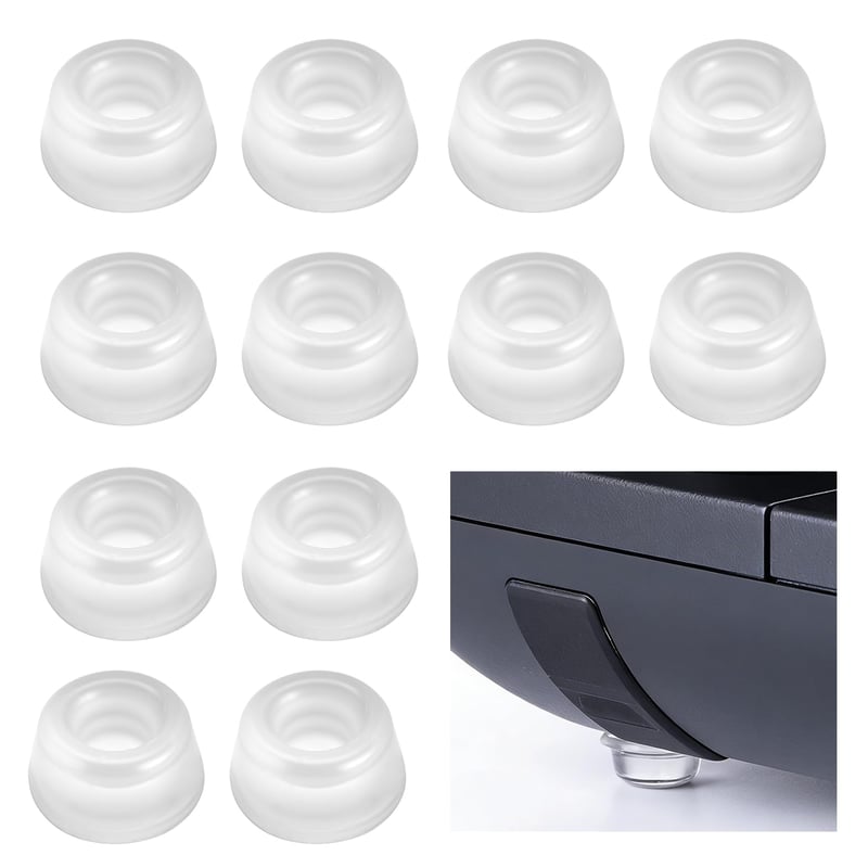 PIANKEKE Amortizoare din Cauciuc Autoadezive Transparente 22 mm, Protecție pentru Picioare de Mobilier, Dulapuri și Mobilier, 20 buc.