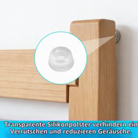 PIANKEKE Amortizoare din Cauciuc Autoadezive Transparente 22 mm, Protecție pentru Picioare de Mobilier, Dulapuri și Mobilier, 20 buc. 6