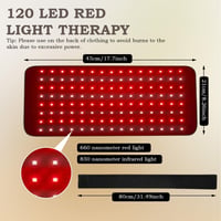 Piashow 120 LED vörös fény terápia öv, 5 fokozatú vibráció masszázs, infravörös fájdalomcsillapítás 2