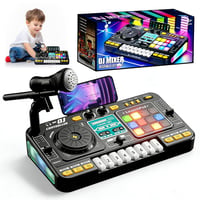 Detský DJ pult Piashow s mikrofónom, prenosný DJ mixážny pult, Bluetooth, 100+ zvukových efektov, svetelné efekty, pre začínajúcich DJ-ov, pre chlapcov a dievčatá od 3 do 12 rokov 1